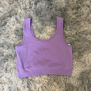PacSun Lavender Ribbed Top